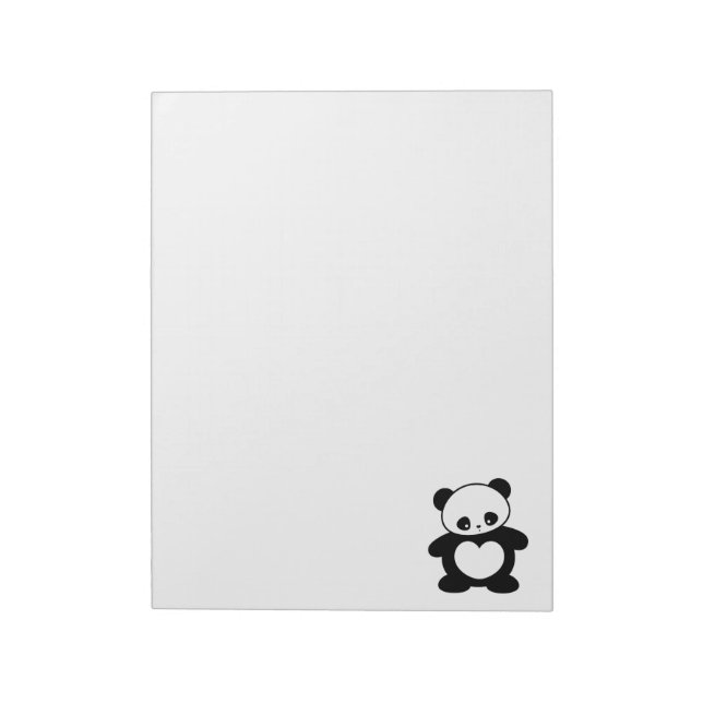 Bloco De Notas Kawaii panda (Invertido)