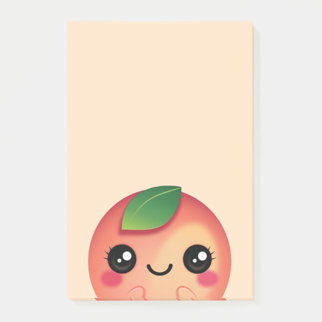 Bloco De Notas Kawaii Peach (Frente)