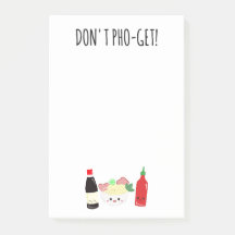 Kawaii Pho Don't Pho-Get Forget Punny Noodles