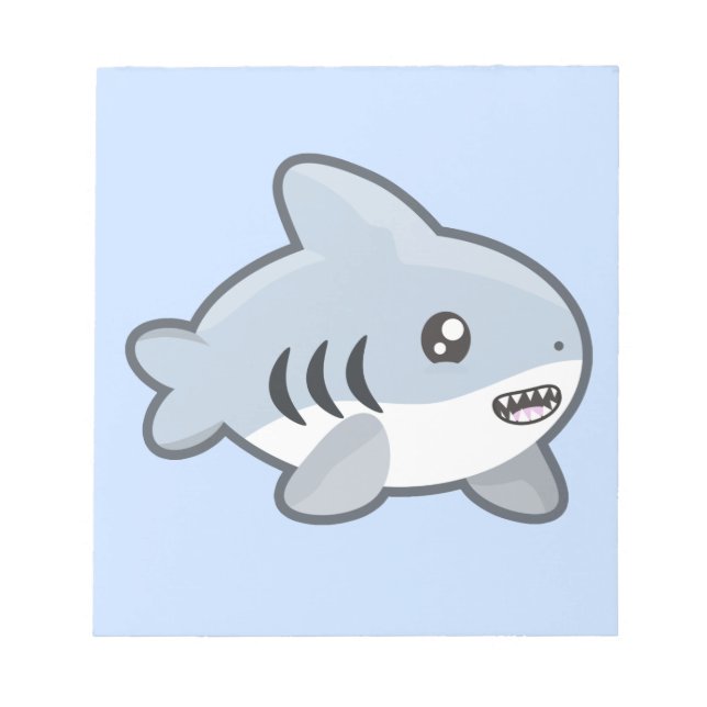 Bloco De Notas Kawaii Shark (Frente)