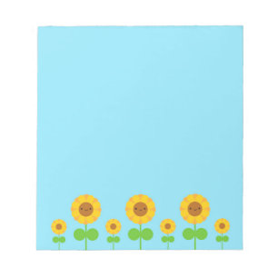 Bloco De Notas Kawaii Sunflower
