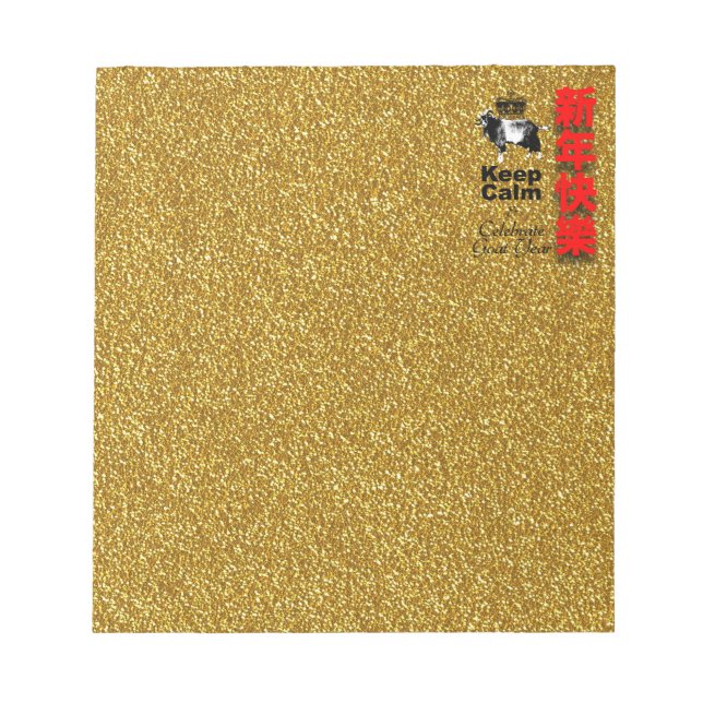 Bloco De Notas Keep Calm and Celebrate Goat Year 2027 Np (Frente)