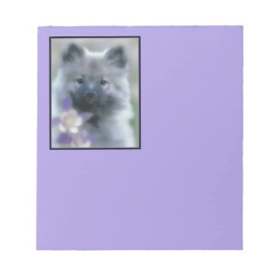 Bloco De Notas Keeshond e Columbine - Fotografia de Cães