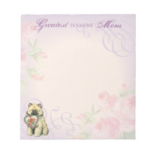 Bloco De Notas Keeshond Heart Mãe
