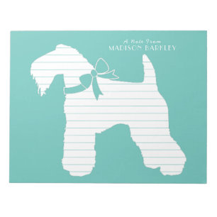 Bloco De Notas Kerry Blue Terrier Dog Puppy