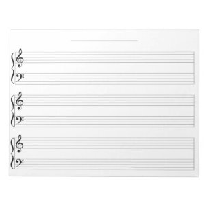 Bloco De Notas Kids Piano Music Manuscript Regra Geral do Papel d
