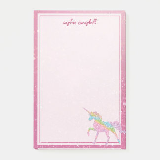 Bloco De Notas Kids Rainbow Unicorn
