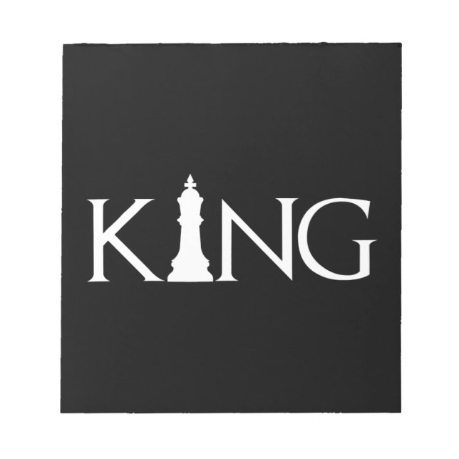 Bloco De Notas King Chess Piece Halloween Figurume Chess Lover (Frente)