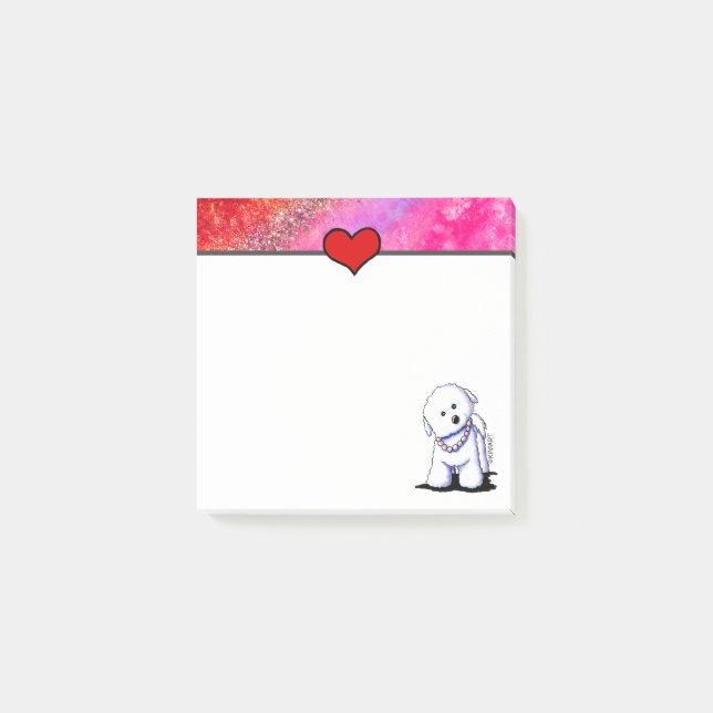 Bloco De Notas KiniArt Bichon Frise  (Frente)