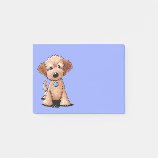 Bloco De Notas KiniArt Mini Goldendoodle (Frente)