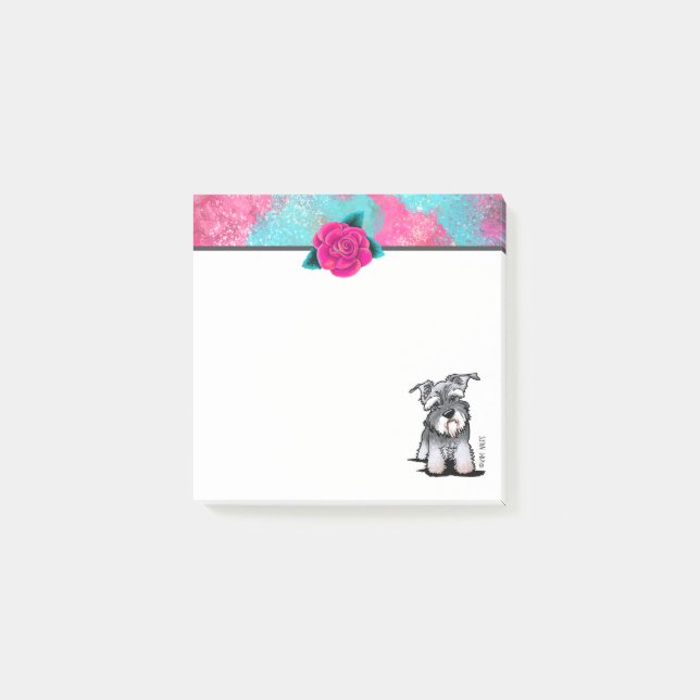 Bloco De Notas KiniArt Mini Schnauzer (Frente)