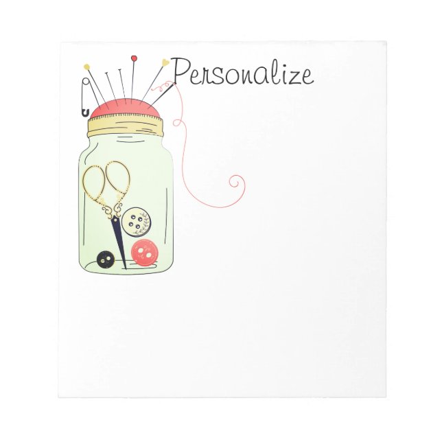 Bloco De Notas Kit de costura por safra (Frente)