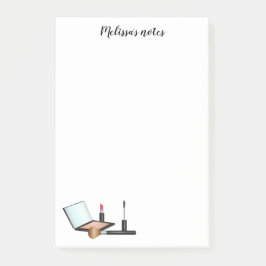 Bloco De Notas Kit de Itens de Maqueamento com Título Personaliza