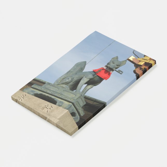 Bloco De Notas Kitsune キ ツ ネ (Fox) com Key in Mouth (Inclinado)