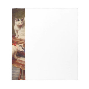 Bloco De Notas Kittens e Piano