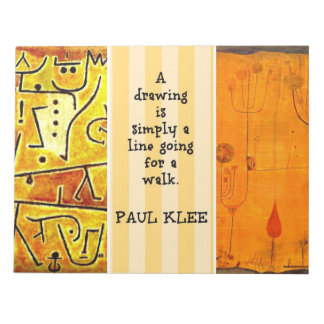 Bloco De Notas Klee - Citação e Pinturas