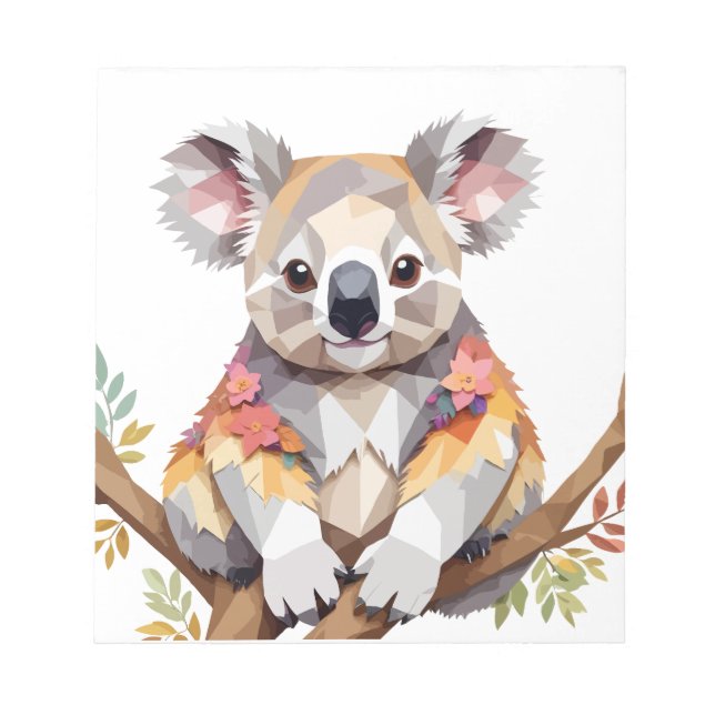 Bloco De Notas Koala Brincando Com Uma Alegria E Adorável Tristez (Frente)