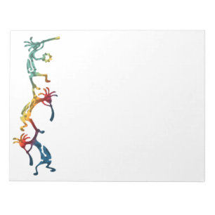 Bloco De Notas KOKOPELLI musician acrobats + your ideas