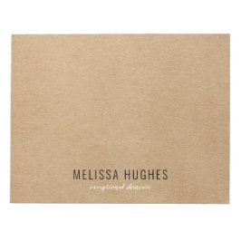 Bloco De Notas Kraft Rustic Boho Simples