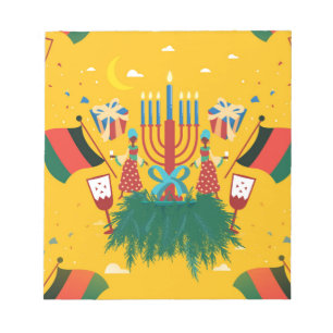 Bloco De Notas kwanzaa amarelo