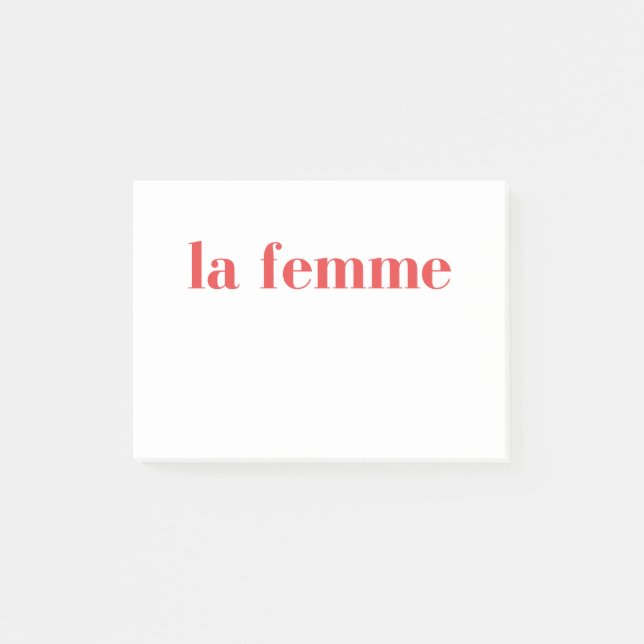 Bloco De Notas La Femme, La Femme T-shirt, Feminista (Frente)