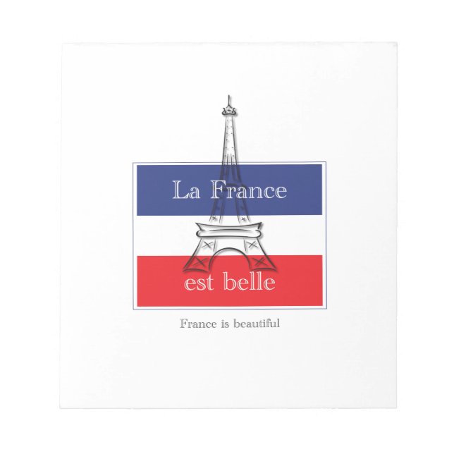Bloco De Notas La France est Belle (Frente)
