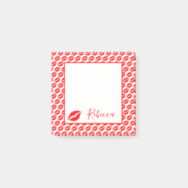 Bloco De Notas Lábios de Beijo