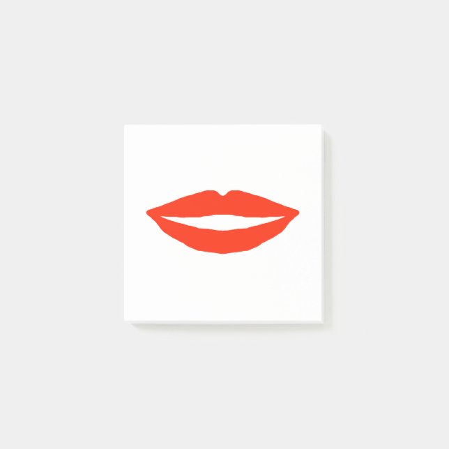 Bloco De Notas Lábios vermelhos (Frente)