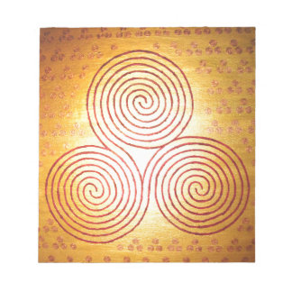Bloco De Notas Labirinto de Espiral Tripla