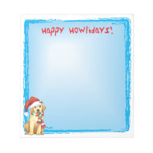 Bloco De Notas Laboratório Amarelo Feliz Howlidays