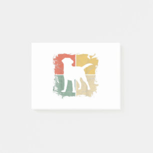 Bloco De Notas Laboratório Preto do Ouro Presente Retro Labrador