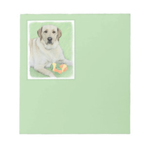 Bloco De Notas Labrador Amarelo - Impressão de Retriever e Tênis