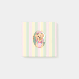 Bloco De Notas Labrador Cujo Retriever Pastel Lines Cottagecore