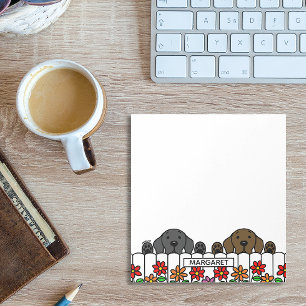 Bloco De Notas Labrador Duo Personalizado A Ver-Te O Bloco De Not