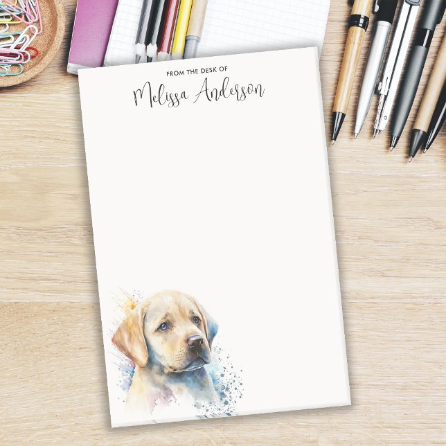 Bloco De Notas Labrador Retriever Personalizado Cachorro Puppy (Criador carregado)