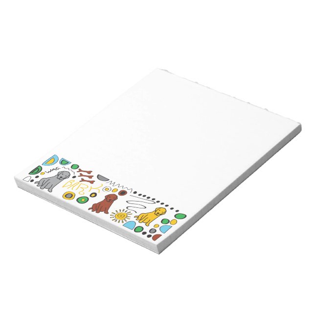 Bloco De Notas Labrador Retriever Sticky Note Pad (Invertido)