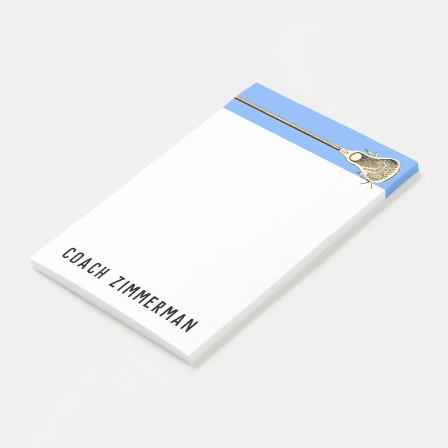 Bloco De Notas Lacrosse Personalizado (Inclinado)