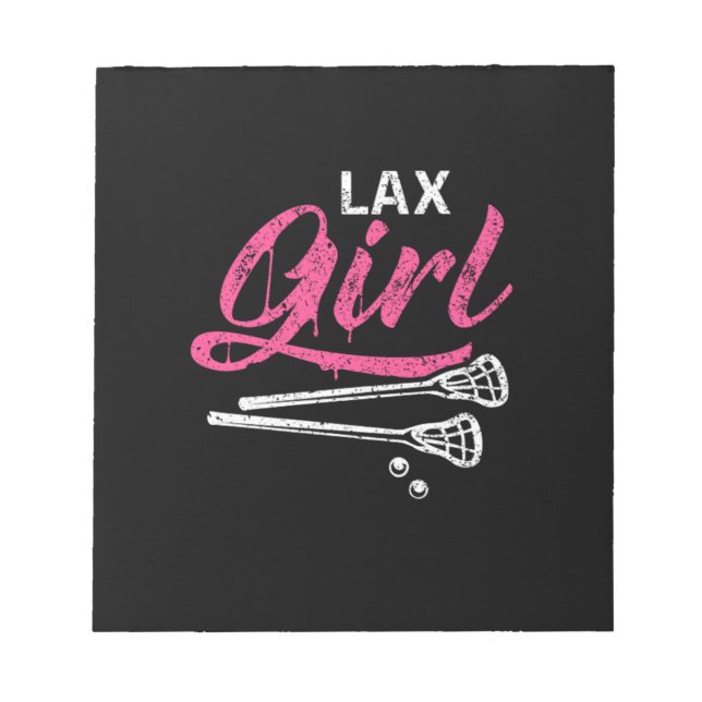 Bloco De Notas Lacrosse Stick Lacrosse Player (Frente)