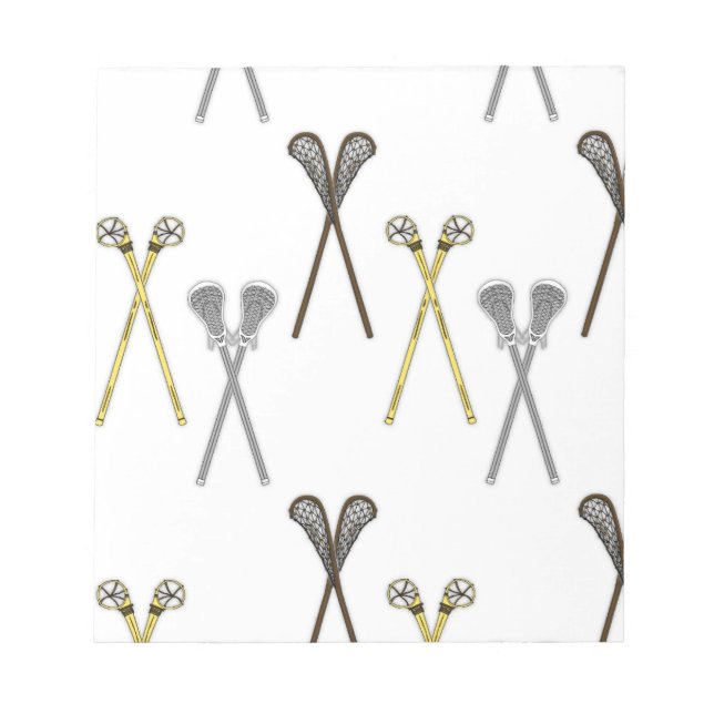 Bloco De Notas Lacrosse Sticks (Frente)