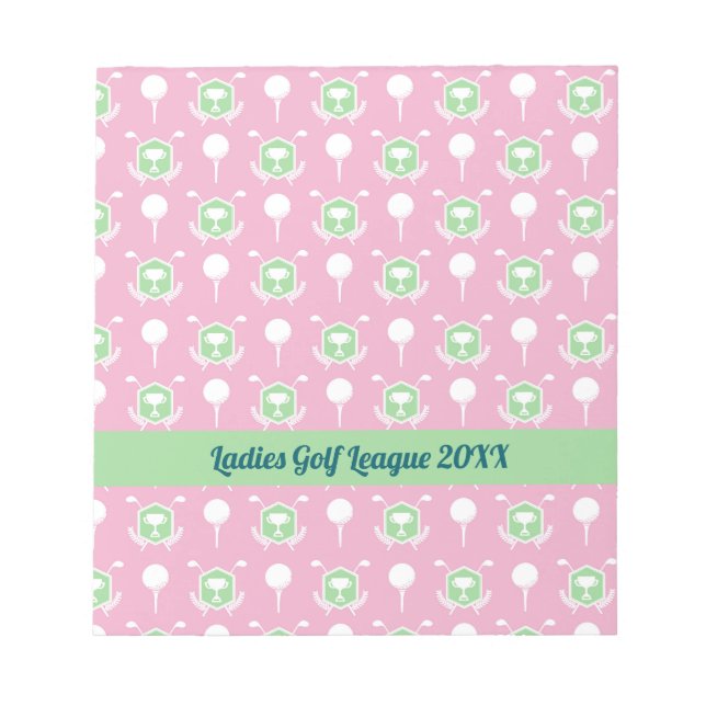 Bloco De Notas Ladies Golf League Party Notepad (Frente)