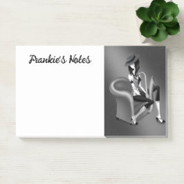 Bloco De Notas Lady Saxofonista - Notas de Posto inspiradas no Ja