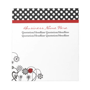 Bloco De Notas Ladybug E Bolinhas