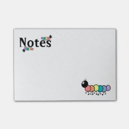 Bloco De Notas Lagartas bonitos dos desenhos animados