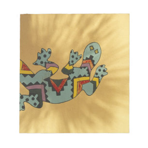 Bloco De Notas Lagarto geco pintado na parede, Tucson, Arizona,