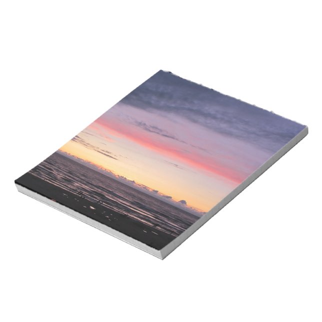 Bloco De Notas Lago Michigan Sunset Notepad (Invertido)