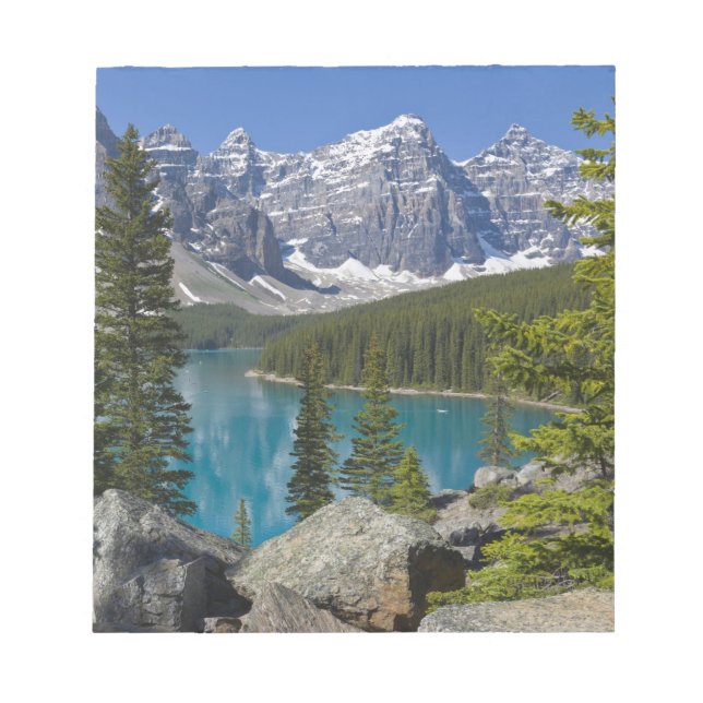 Bloco De Notas Lago Moraine, Rochas Canadenses, Alberta, Canadá (Frente)