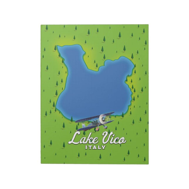 Bloco De Notas Lago Vico Itália (Invertido)