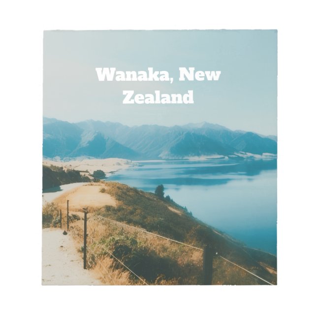 Bloco De Notas Lago Wanaka, Ilha do Sul, Nova Zelândia (Frente)