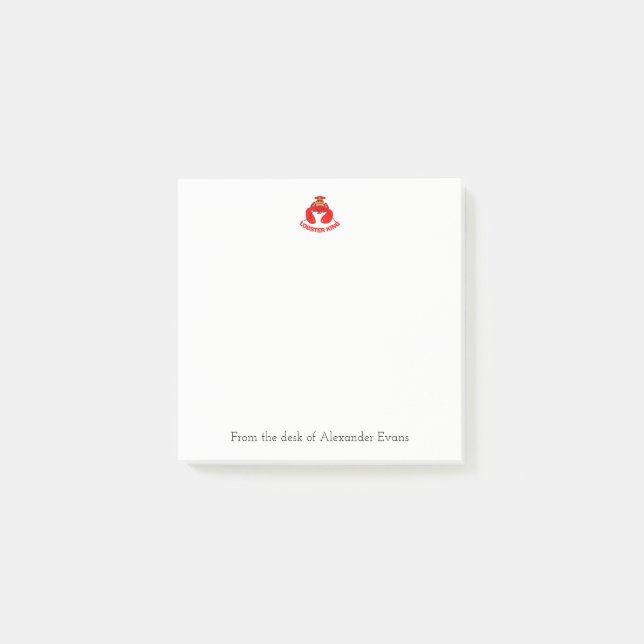 Bloco De Notas Lagosta King 3 x 3 (Frente)