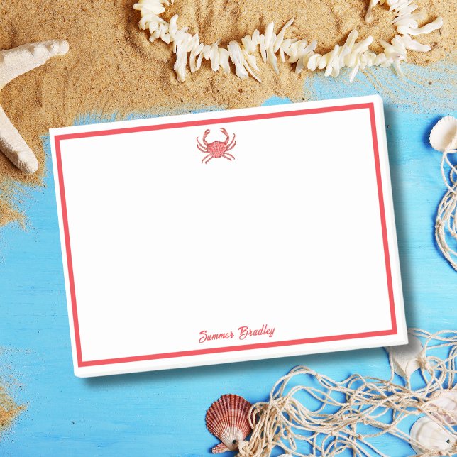 Bloco De Notas Lagosta Personalizada Elegante  (Criador carregado)